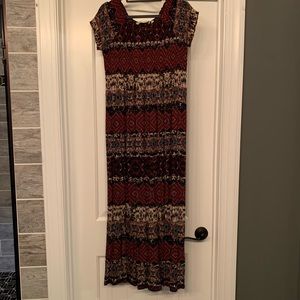 Soft Surroundings patterned maxi dress